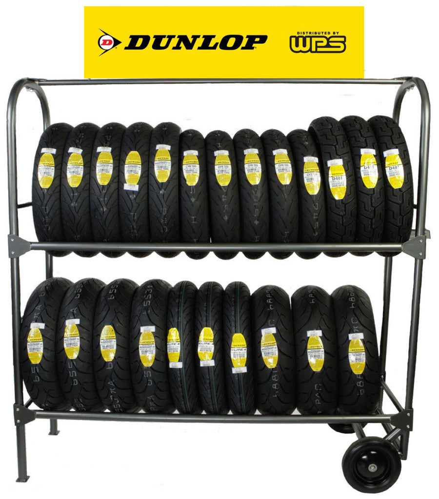 DUNLOP TIRE RACK SIGN 12"X48"