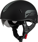 HH-65 RETRIBUTION HELMET MATTE BLACK/SILVER MD