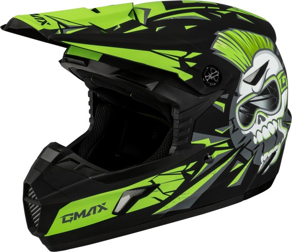 MX-46Y UNSTABLE HELMET MATTE BLACK/GREEN