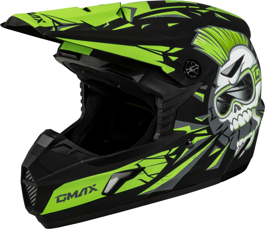 MX-46Y UNSTABLE HELMET MATTE BLACK/GREEN