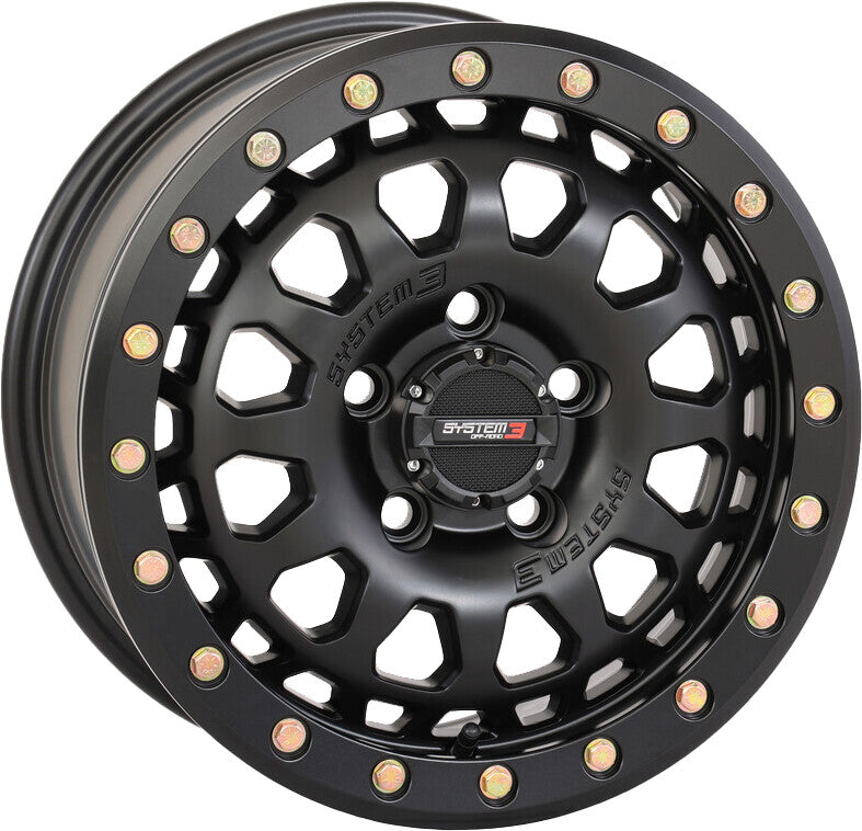 SB6 BL WHEEL 15X7  4+3 (+10MM) 5/4.5 MATTE BLACK | 15S3-6544