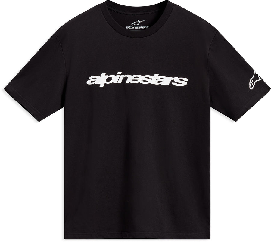 RACE WORDMARK SS CSF TEE BLACK/WHITE