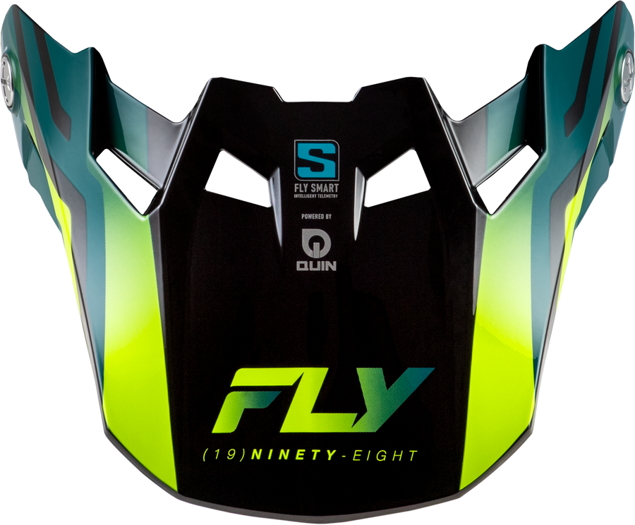 FORMULA S CARBON BYTE VISOR BLACK CARBON/TEAL/LIME MD/LG