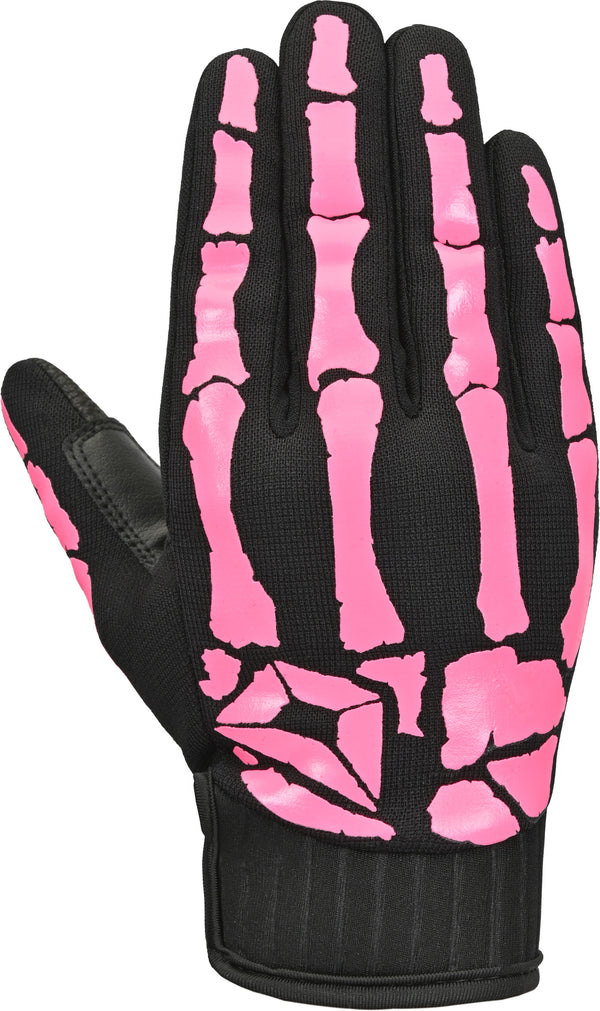 STD ISU BONE GLV BLK/PNK