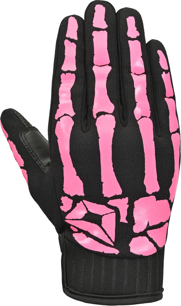 STD ISU BONE GLV BLK/PNK