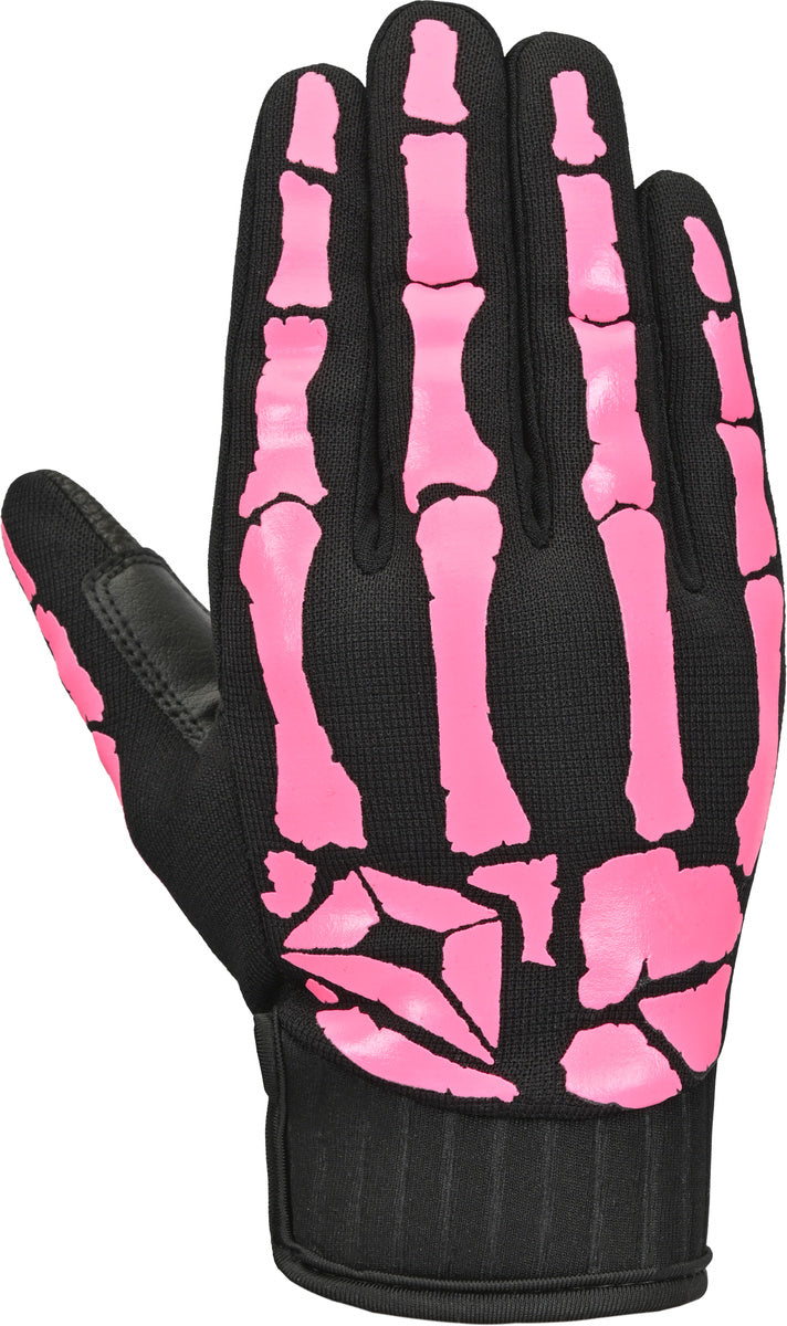 STD ISU BONE GLV BLK/PNK