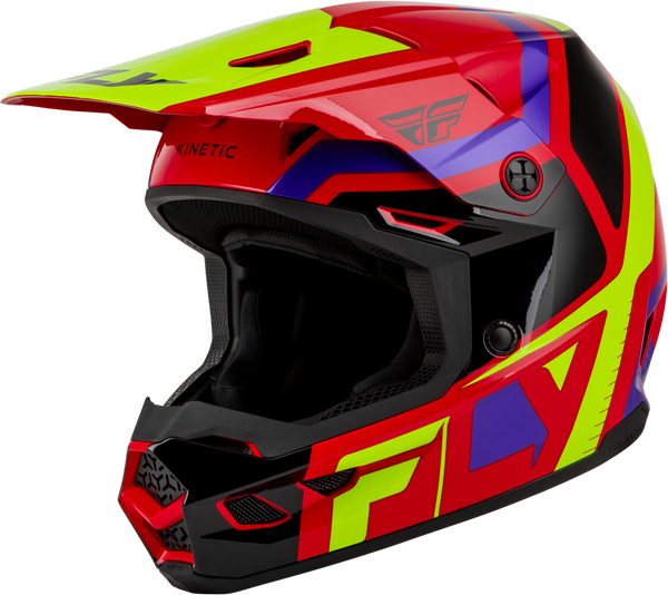 KINETIC SCRAP HELMET RED/HI-VIS/PURPLE/BLACK