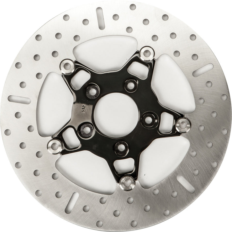 V-TWIN BRAKE ROTOR 11.5" FSD010B BLK 5SPOKE