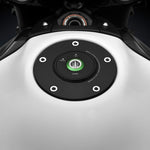 GAS CAP LOCKING BLACK/GREEN KAW