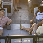 Soft Armrest with Cup Holder for Switch Pontoon