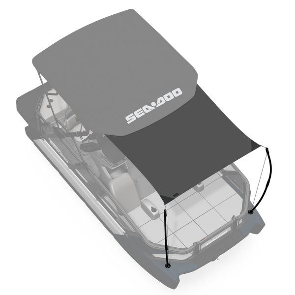 Sunshade Extension for Bimini Top 18' for Switch Pontoon