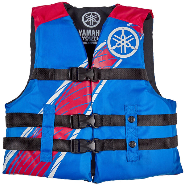 Yamaha 16V3B Value Nylon PFD - Youth - Blue/Red