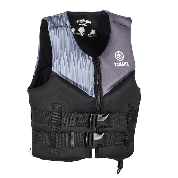 Yamaha 21VNE Neoprene 2-Buckle PFD - Youth - Black/Gray/White