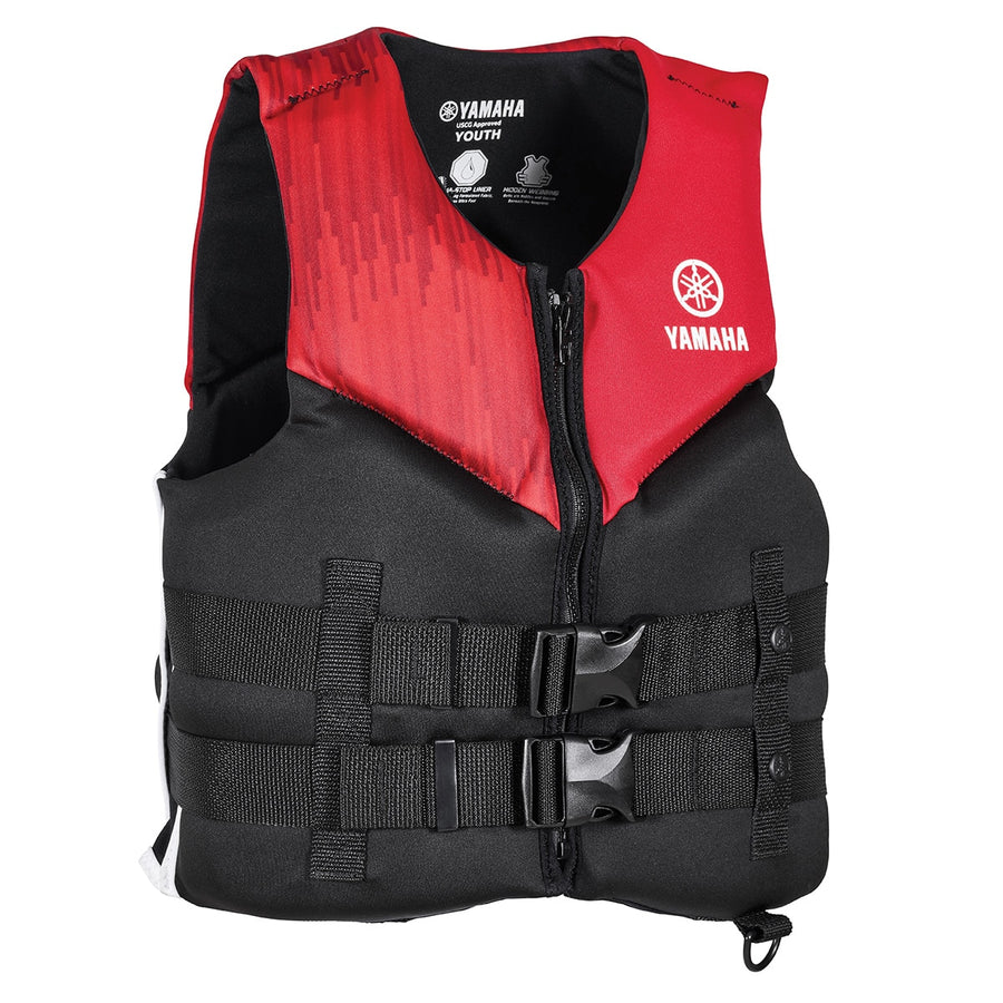 Yamaha 21VNE Neoprene 2-Buckle PFD - Youth - Red/Black/White