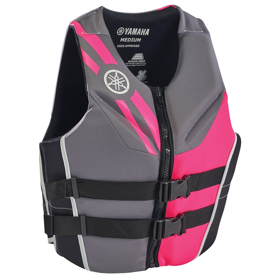 Yamaha Women's Neoprene 2-Buckle PFD - Black/Gray/Pink