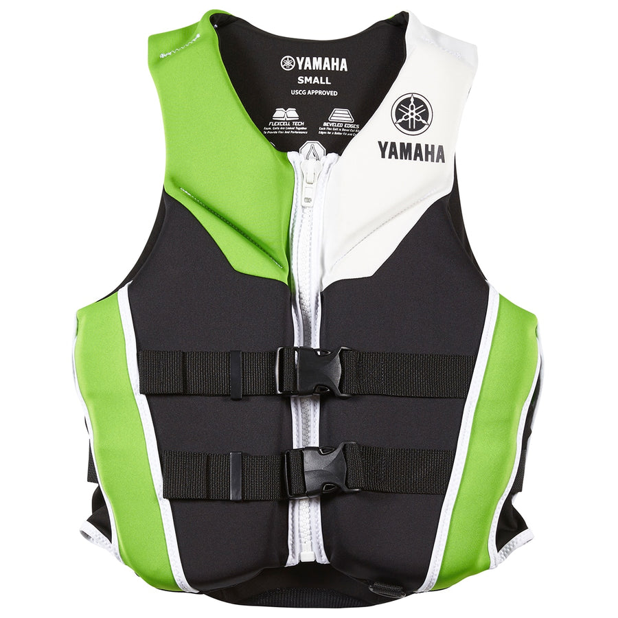 Yamaha Women's Neoprene 2-Buckle PFD - Black/Lime/White