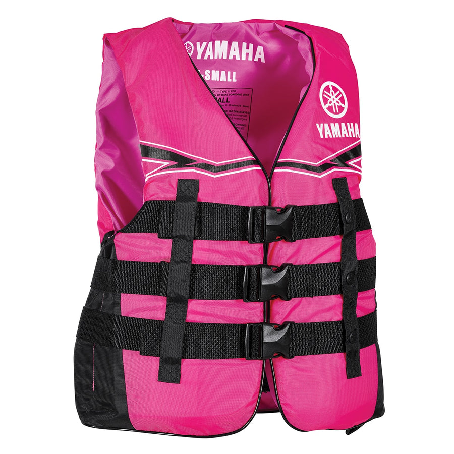 Yamaha Women's Nylon Value 3-Buckle PFD - Pink/Black/White