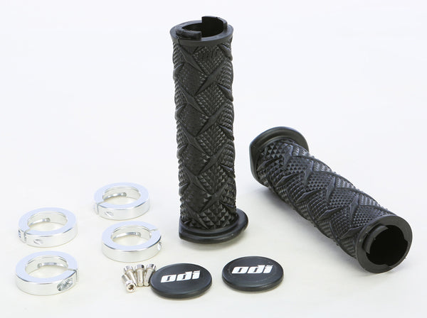 ODI ATV X-TREME LOCKON GRIP BLACK/SILVER