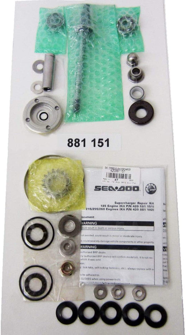 Sea-Doo New OEM PWC SuperCharger Rebuild Kit 420881151