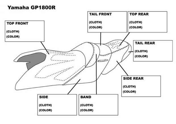 Jet Trim Seat Cover for GP1800 | VXR - Broward Motorsports Racing