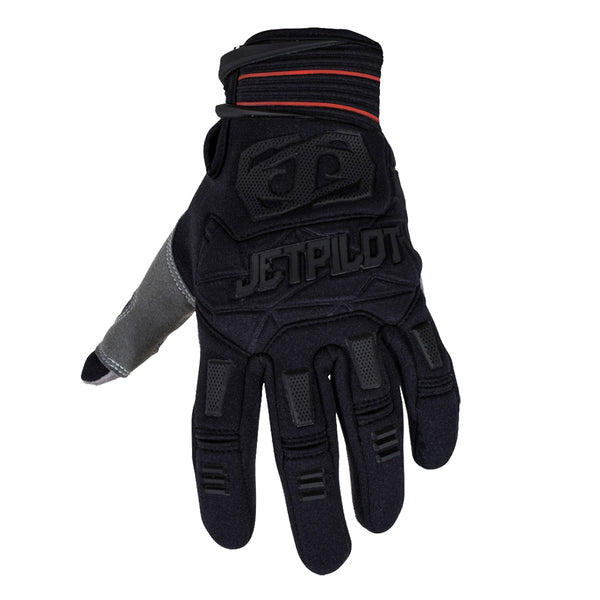 JETPILOT MATRIX FULL FINGER GLOVE Blk/Red - Broward Motorsports Racing