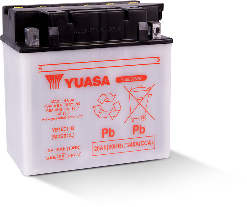 Yuasa Lead Acid Battery YB16CL-B - Broward Motorsports Racing