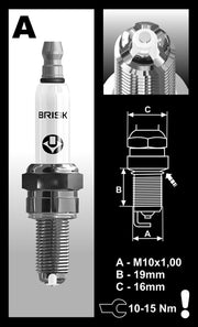 Brisk Racing AOR10LGS-T Spark Plug