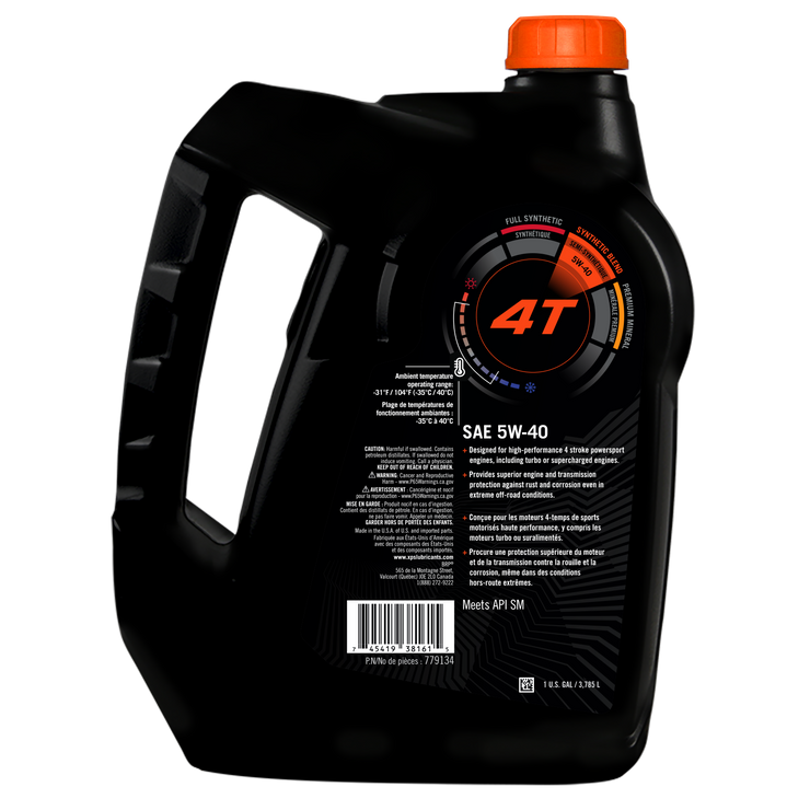 4T 5W-40 Synthetic Blend Oil - 1 US gal. / 3,785 L 9779134