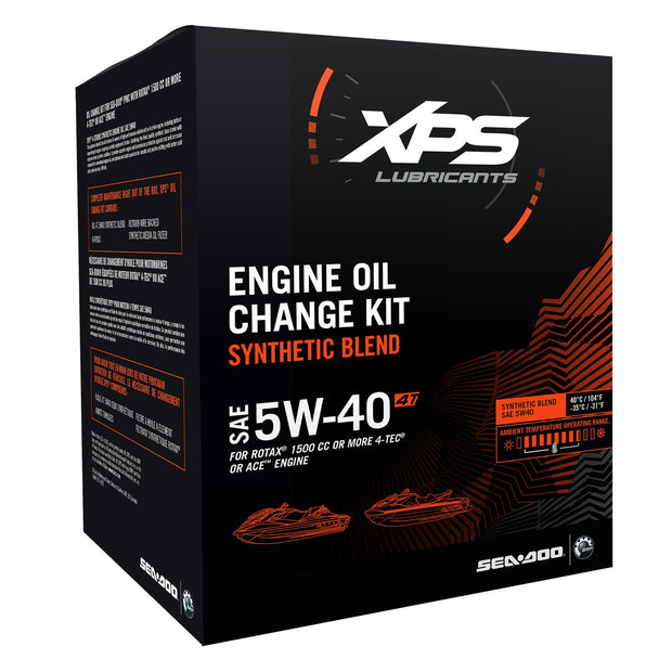 XPS 4T 5W-40 Synthetic Blend Oil Change Kit for Rotax 1500 cc or more engine 779251 - Broward Motorsports Racing