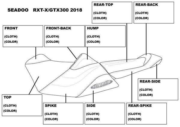 Jet Trim Seat Cover RXT-X 300 2018+ - Broward Motorsports Racing